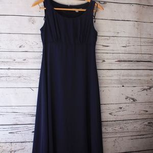 Madison Leigh Shift navy blue dress sz 8